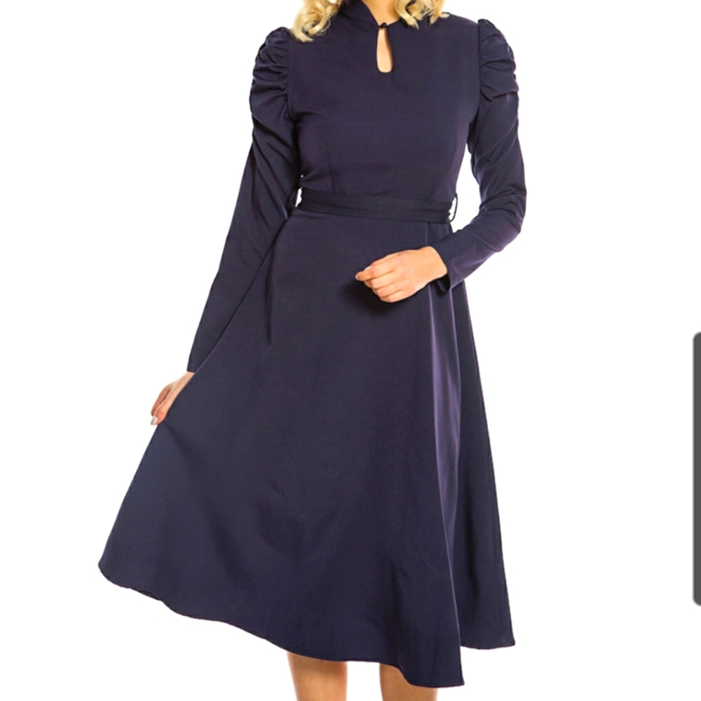 Lindy Bop Vintage Puff Sleeve dress